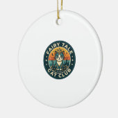 Märchenkatze Süße Kitty Design - Märchenkatze Keramik Ornament (Links)