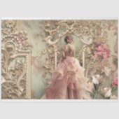 Märchenkleid, Shabby Chic, Portrait Art Seidenpapier (Vorderseite)