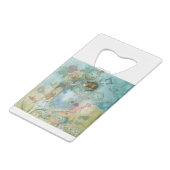 Märchenland - Alice im Wunderland-Collage Geldbeutel Flaschenöffner (Rückseite Schrägansicht)