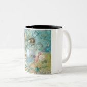 Märchenland - Alice im Wunderland-Collage Zweifarbige Tasse (VorderseiteRechts)