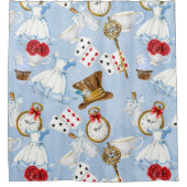 Märchenland-Alice-Muster Duschvorhang (Vorderseite)