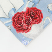 Märchenland-Alice-Muster Fleecedecke (Ecke)