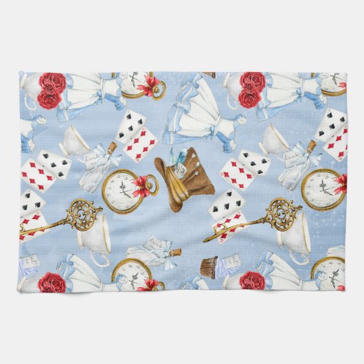 Märchenland-Alice-Muster Handtuch (Horizontal)