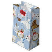 Märchenland-Alice-Muster Kleine Geschenktüte (Rückseite Schrägansicht)