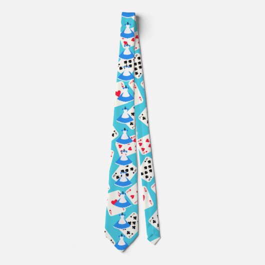 Märchenland-Alice-Muster Krawatte (Vorderseite)