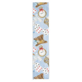 Märchenland-Alice-Muster Kurzer Tischläufer (Vorderseite)