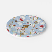 Märchenland-Alice-Muster Pappteller (Schrägansicht)