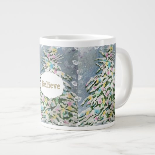 MÄRCHENLAND-BAUM Jumbo-Tasse (Vorderseite Rechts)