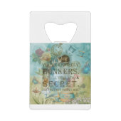 Märchenland - bonkers Zitat - Alice im Wunderland Geldbeutel Flaschenöffner (Vorderseite)