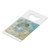 Märchenland - bonkers Zitat - Alice im Wunderland Geldbeutel Flaschenöffner (Vorderseite Schrägansicht)