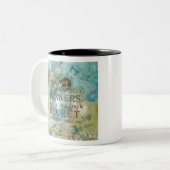 Märchenland - bonkers Zitat - Alice im Wunderland Zweifarbige Tasse (Vorderseite Links)