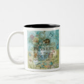 Märchenland - bonkers Zitat - Alice im Wunderland Zweifarbige Tasse (Links)