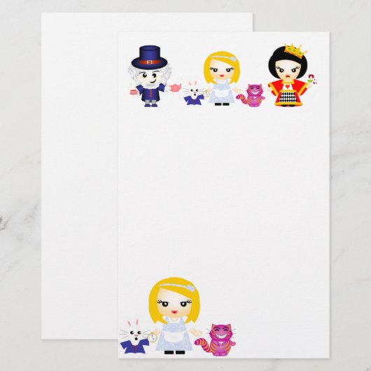 Märchenland Briefpapier (Vorne/Hinten)