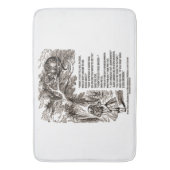 Märchenland das Weise soll ich gehen Zitat Badematte (Vorderseite Vertikal)