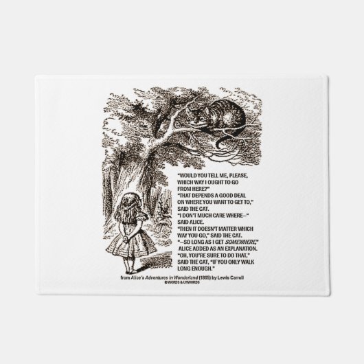 Märchenland das Weise soll ich gehen Zitat Fußmatte (Vorderseite)