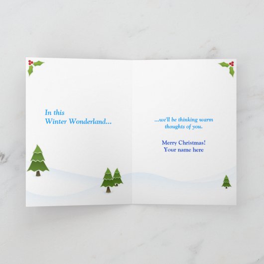 Märchenland Feiertagskarte (Innenseite)