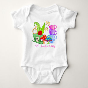 Märchenland-Geburtstag Onsie Baby Strampler