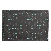 Märchenland-geometrisches Nachtmuster Kissenbezug (Rückseite-Links)