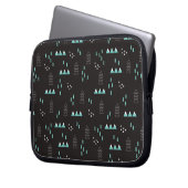 Märchenland-geometrisches Nachtmuster Laptopschutzhülle (Vorderseite Links)