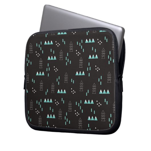 Märchenland-geometrisches Nachtmuster Laptopschutzhülle (Vorderseite Links)