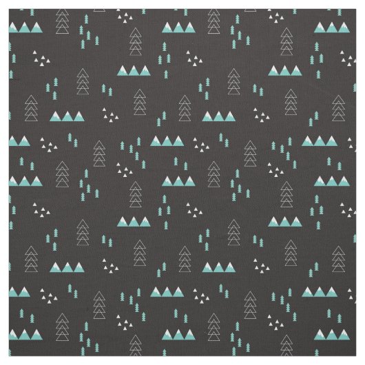 Märchenland-geometrisches Nachtmuster Stoff (Muster)