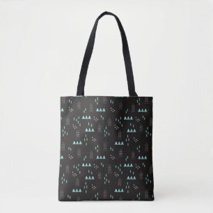 Märchenland-geometrisches Nachtmuster Tasche