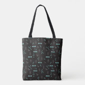 Märchenland-geometrisches Nachtmuster Tasche (Rückseite)