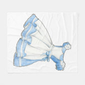 Märchenland-Geschichten-Buch-Alice-Kleid Fleecedecke (Vorderseite (Horizontal))