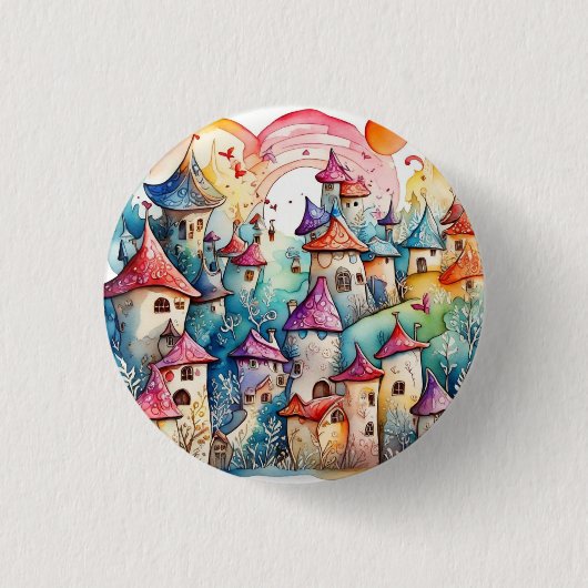 Märchenland-Magieschloss Button (Vorderseite)