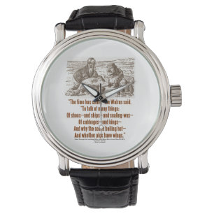 Märchenland-Zeit ist durch Spiegel gekommen Armbanduhr