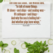 Märchenland-Zeit ist durch Spiegel gekommen Küchentuch (Gefaltet)