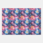 Märchenlandschaft Blau Pink Geschenkpapier Set (Vorderseite)