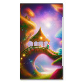 Märchenlandschaft Grafik Magnetische Visitenkarte (Vorderseite Vertikal)