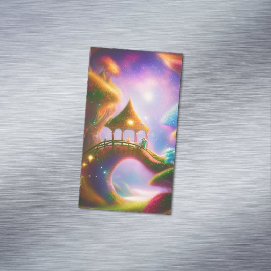 Märchenlandschaft Grafik Magnetische Visitenkarte (Beispiel)