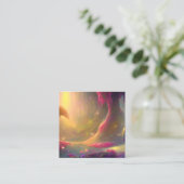 Märchenlandschaft Grafik Telefonnummerkarte (Stehend Vorderseite)