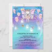 Märchenmagie Geburtstagsleder Einladung (Vorderseite)