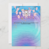 Märchenmagie Geburtstagsleder Einladung (Rückseite)