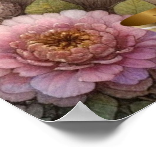 Märchenmaus Blumenmaus Romantischer Individuelle N Poster (Ecke)