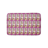 Märchenmuster auf Lavendel Badematte (Vorderseite)