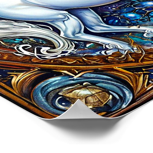 Märchenpferd Poster (Ecke)