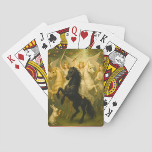 Märchenpferde und Engels-Klassik-Spielkarten Spielkarten