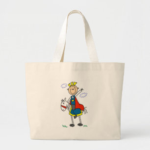 Märchenprinz auf Pferdet-shirts und -geschenken Jumbo Stoffbeutel