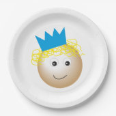 Märchenprinz, glücklicher Geburtstag Pappteller (Vorderseite)