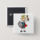 Märchenprinz mit Klinge Button (Vorne & Hinten)