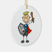 Märchenprinz mit Klinge Keramikornament (Rechts)