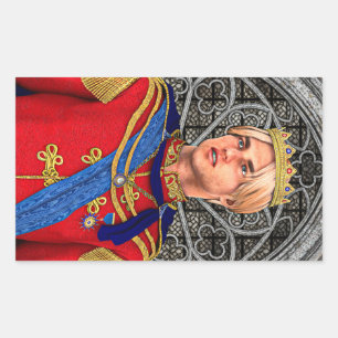 Märchenprinz Rechteckiger Aufkleber