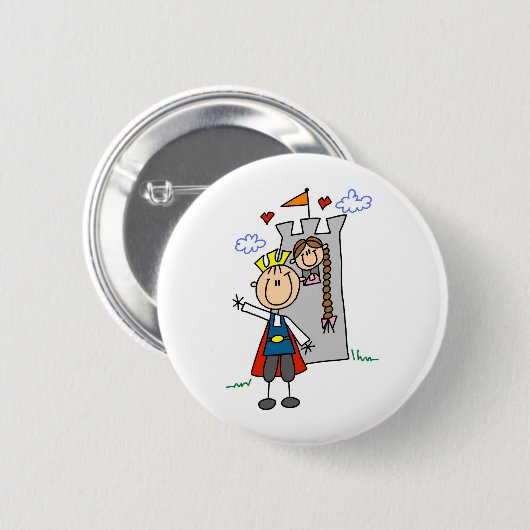 Märchenprinz-Rettungen Rapunzel Knopf Button (Vorne & Hinten)
