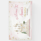 Märchenprinzessin 1. Geburtstagsfeier Banner (Vertikal)