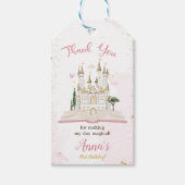 Märchenprinzessin 1. Geburtstagsfeier Geschenkanhänger (Vorderseite)