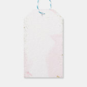 Märchenprinzessin 1. Geburtstagsfeier Geschenkanhänger (Rückseite)